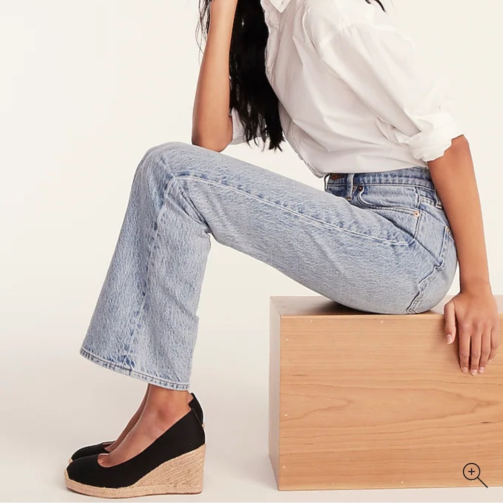 J. Crew Black Espadrille Wedges - Size 9 (Black) BRAND NEW